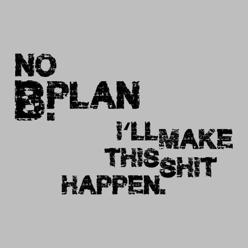 Pas de plan B – Déclaration de faute de frappe grunge