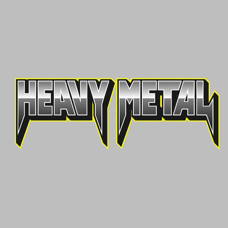 Heavy Metal 3D Typography Logo