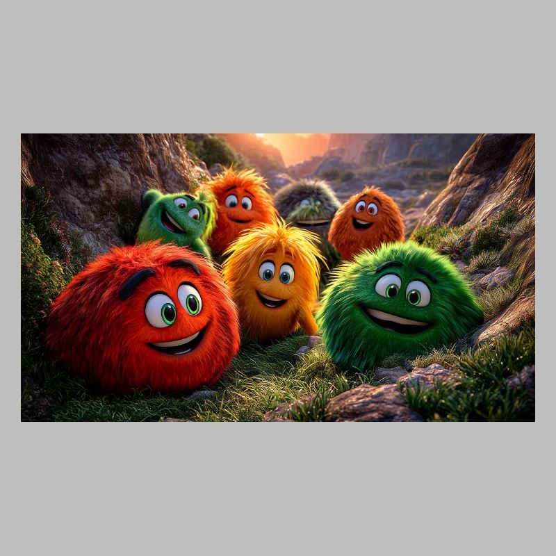Joyeuse Amusement Monstre Léger et Léger à la Pixar