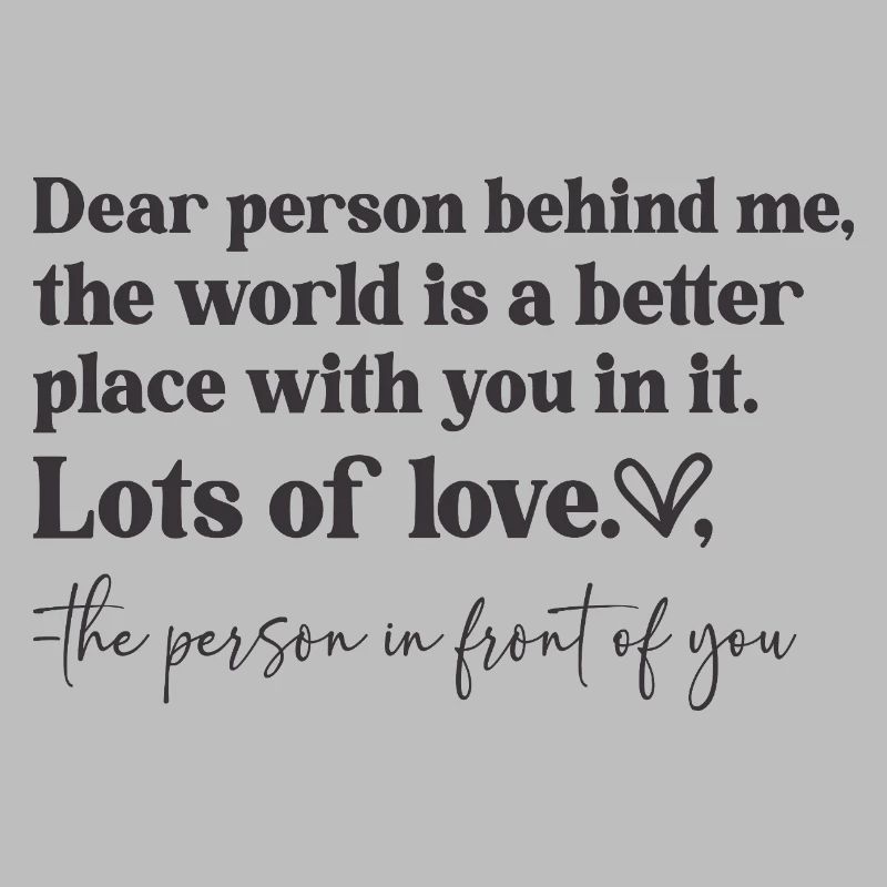 Love message front and back