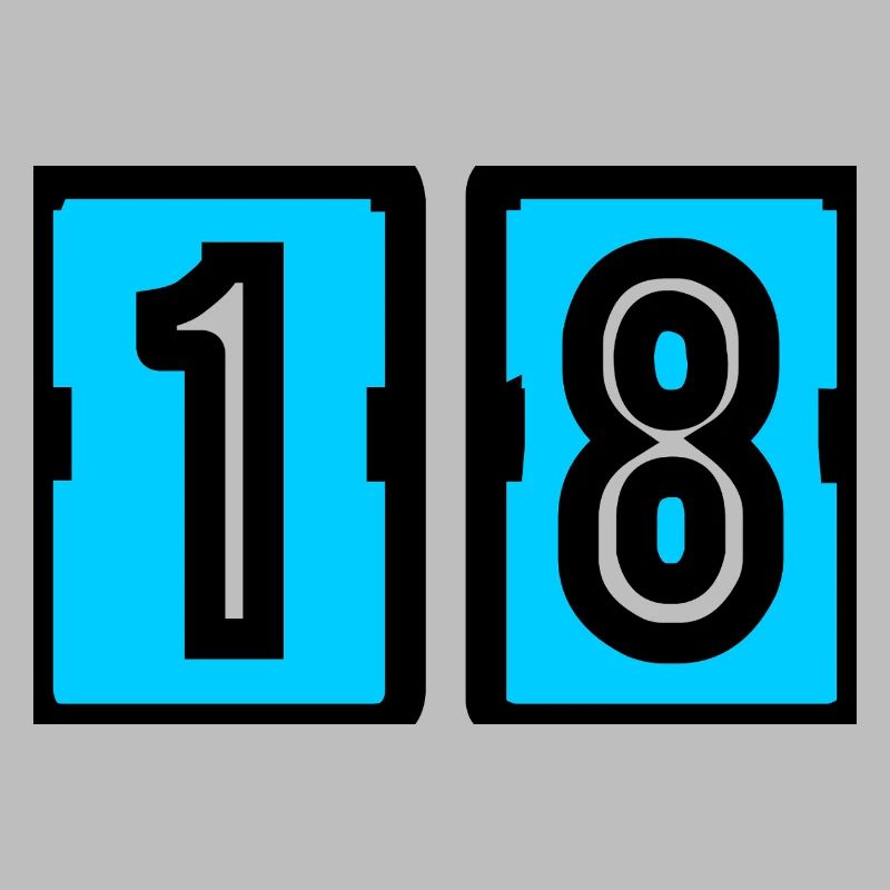 18. 18 ANS. 18e ANNIVERSAIRE. ANNIVERSAIRE 18 ANS.