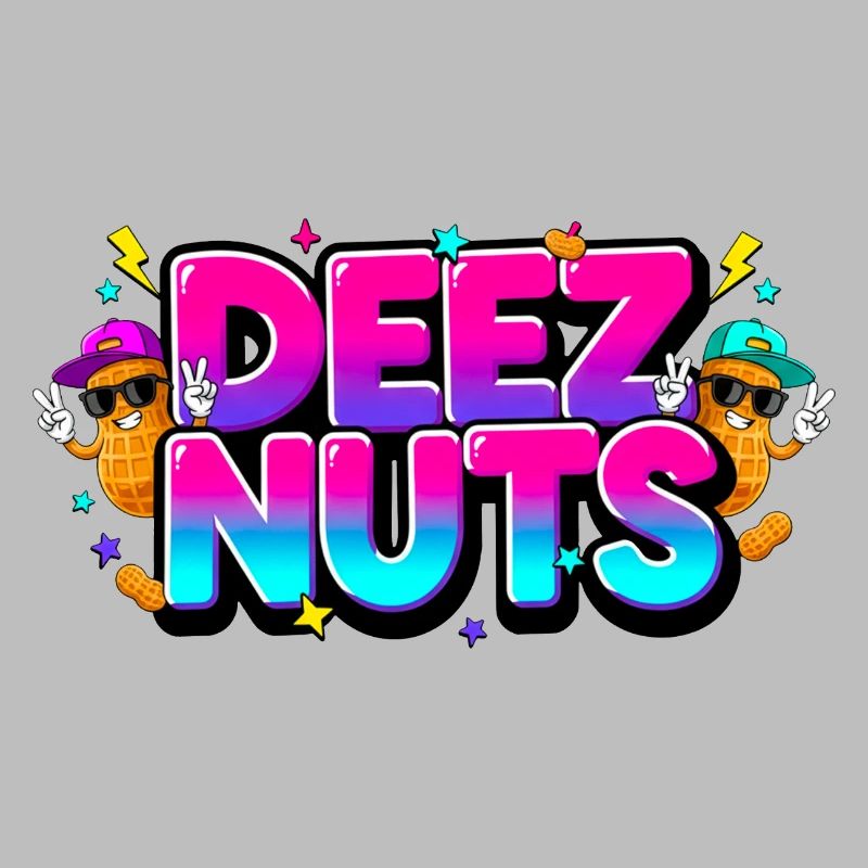 Deez Nuts - Graffiti drôle coloré