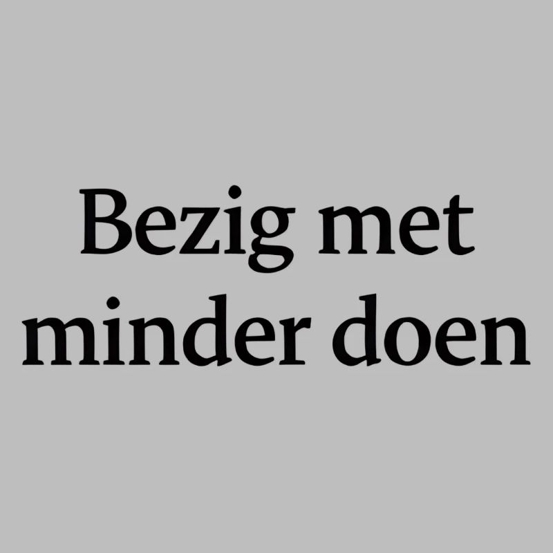 Doing less – Trendy Text Design