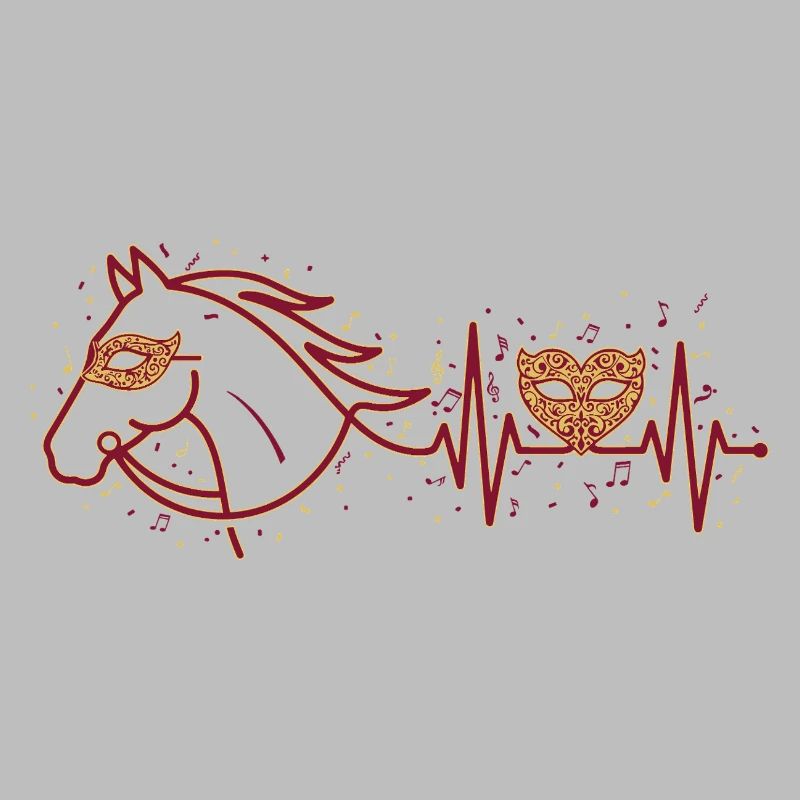 Carnaval, Cavalier de Carnaval, battement de cœur de cheval