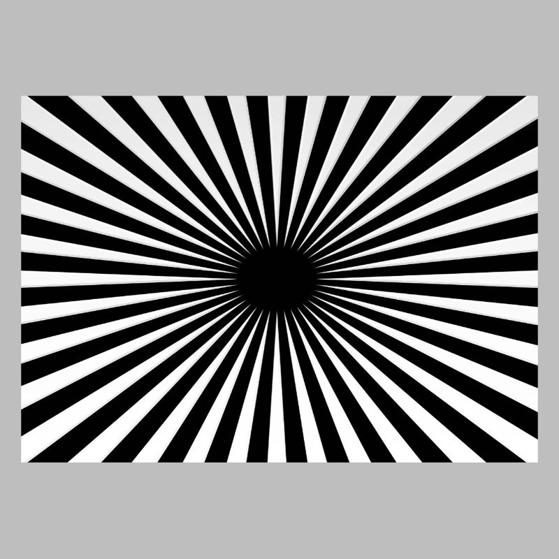 Hypnotic Centered Radial Rays