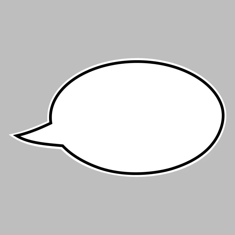 Speech bubble comic right