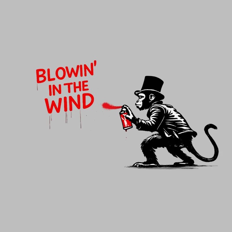 Windspray-Affe Graffiti