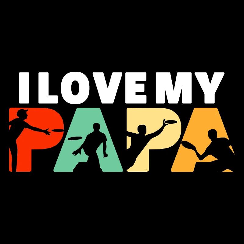 J’adore l’art rétro de disc golf de mon papa