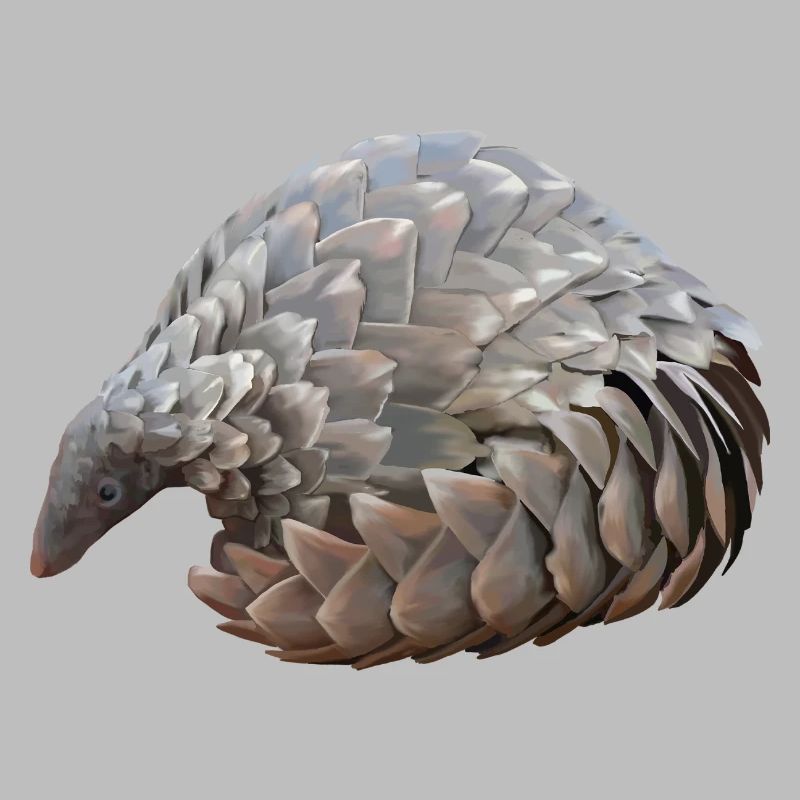 Pangolin Hand Drawn