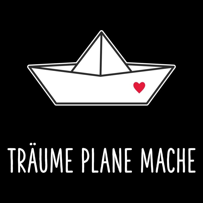 Träume Plane Mache Boot Herz