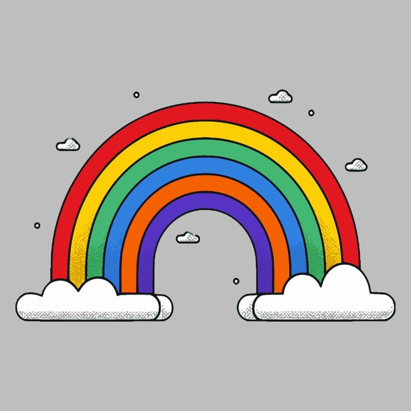 Rainbow on clouds