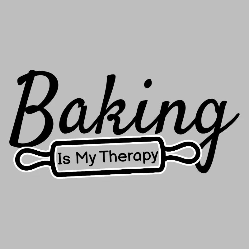Baking Is My Therapy – Backen Spruch
