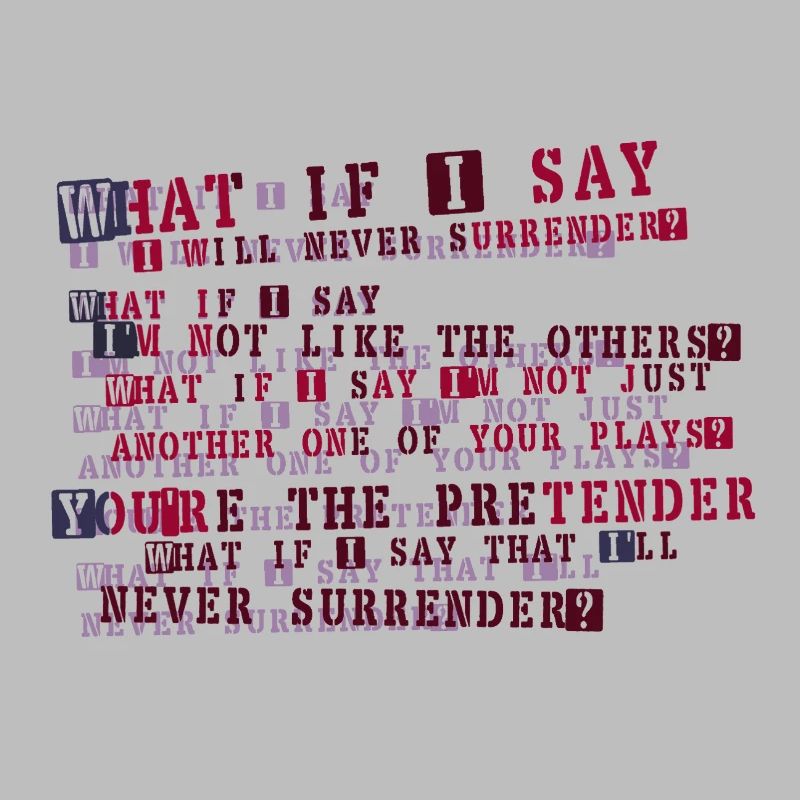 Typographie de la résolution implacable