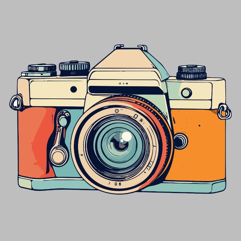 Retro SLR Camera Camera Camera Illustration