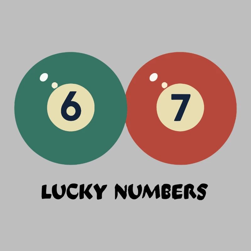 67 Numéros Porte-Bonheur - Billard de billard Vintage Design