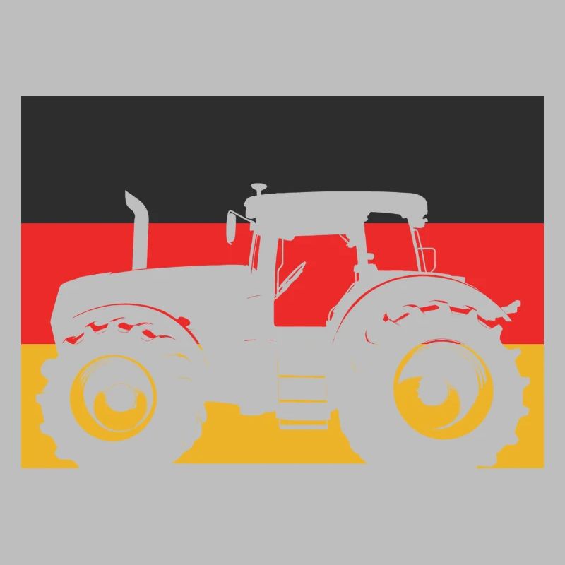 Tractor with German flag – Farmer Stolz