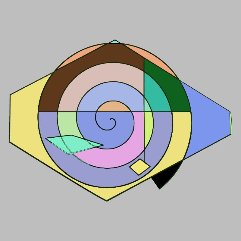 Spirale Farbspaß Geometrie