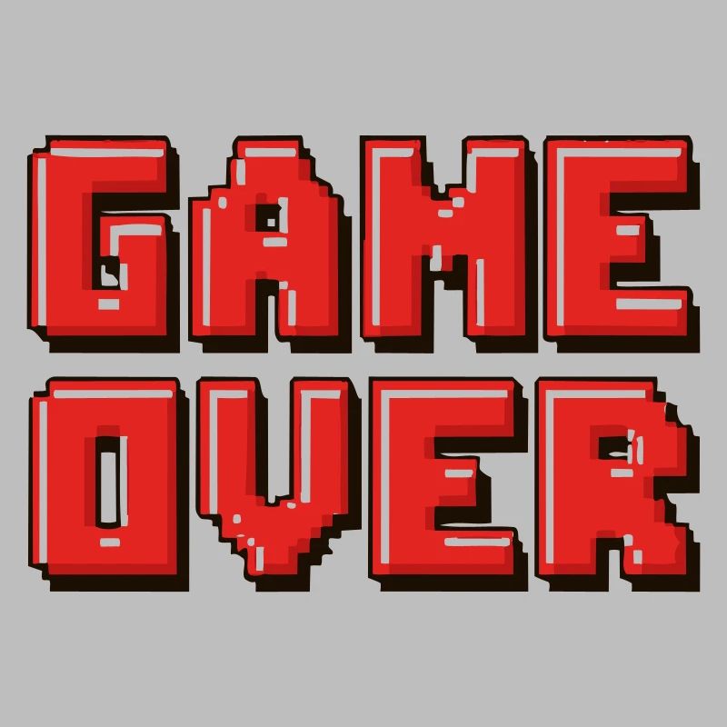 Pixel Game Over Retro-Banner