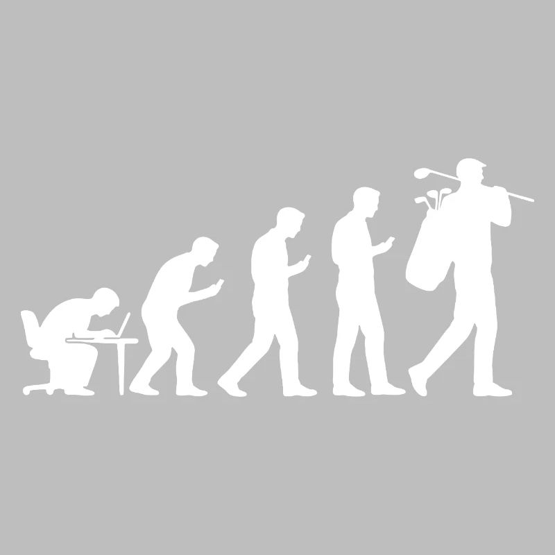 Evolution Golf Lustiges Geschenk für Golfer Männer