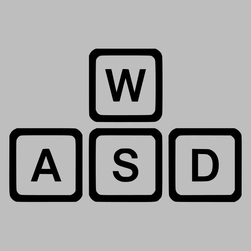 WASD Keys, PC Gaming Nerd Vector