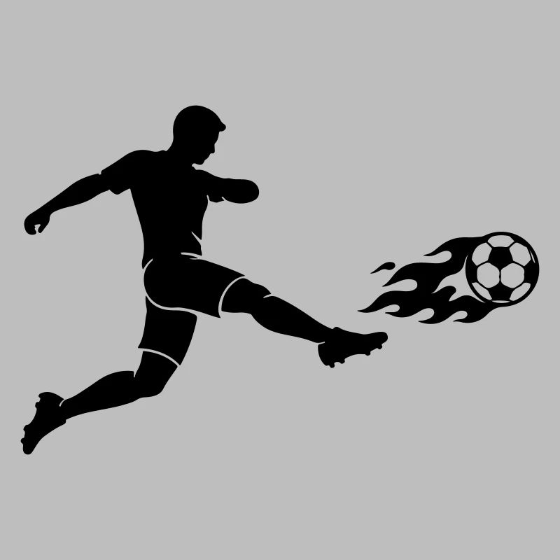 Soccer Striker Silhouette