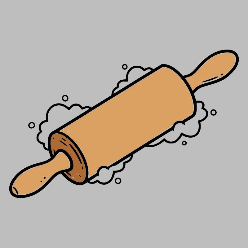 Rolling Pin Rolling Dough Roll Baking