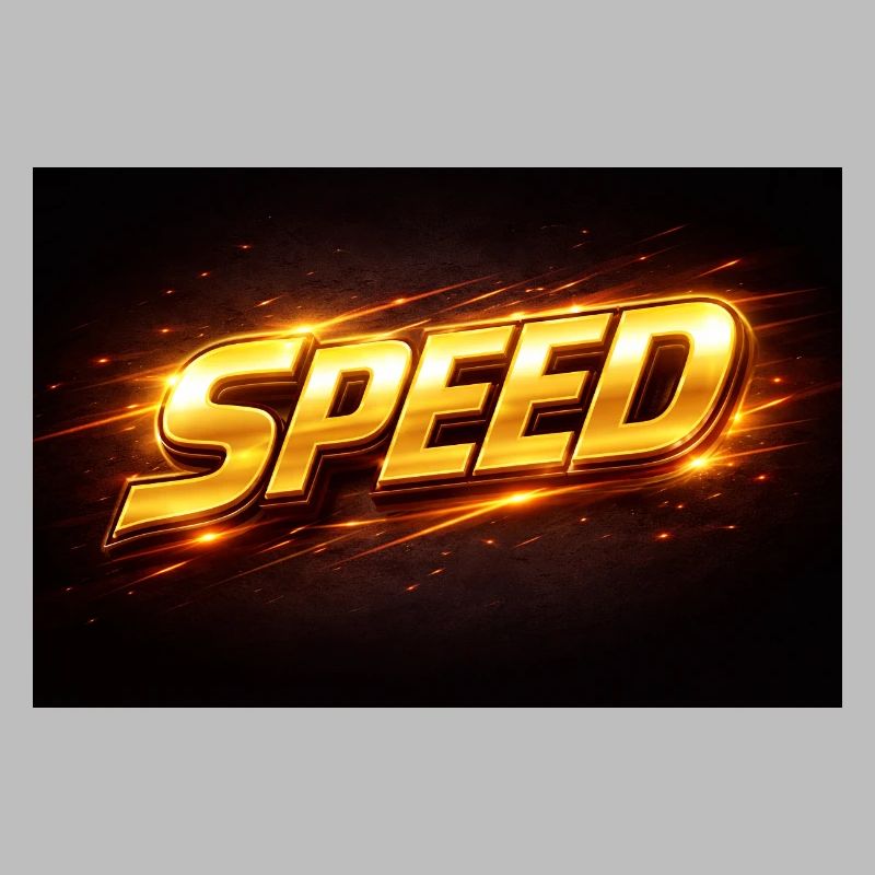Conception de la Vitesse Néon Dorée