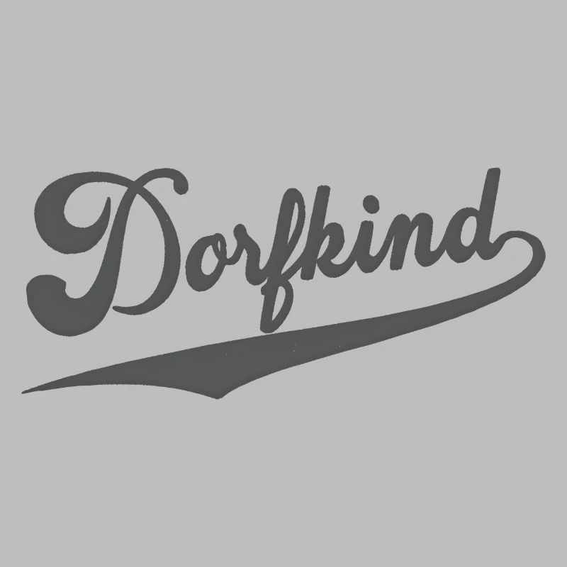 Village Kid Design – Retro Script Logo with Swing