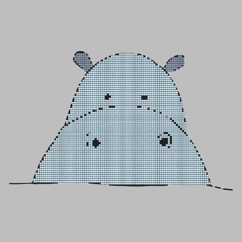 Pixel-friendly hippo