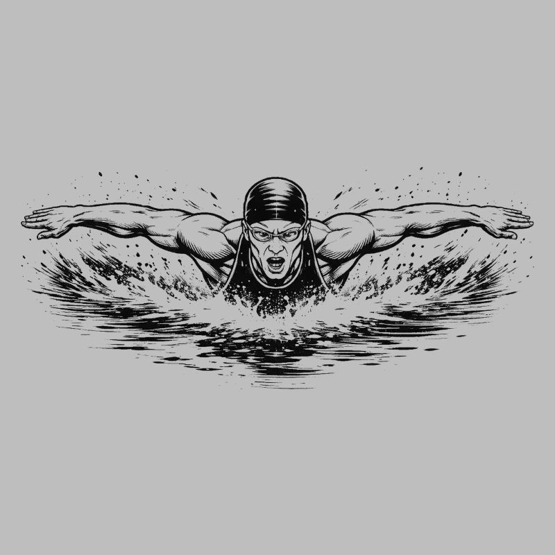 Flotter dans un puissant style Comic Ink