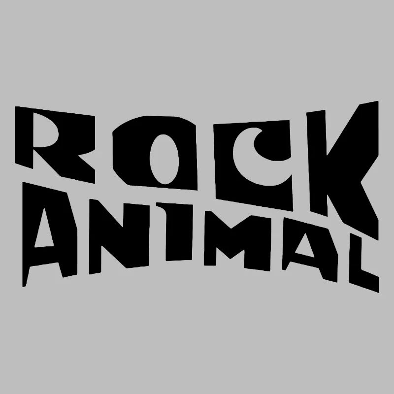 Logo-Design der Steintiertypografie