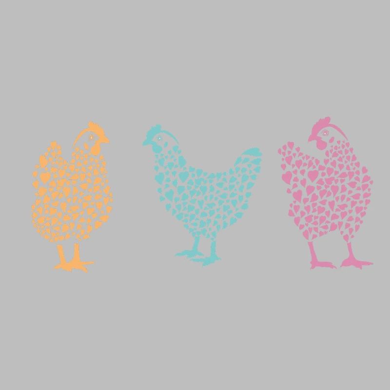 Fans de poulet - Coq - Coq - Poulet fleur - Bio