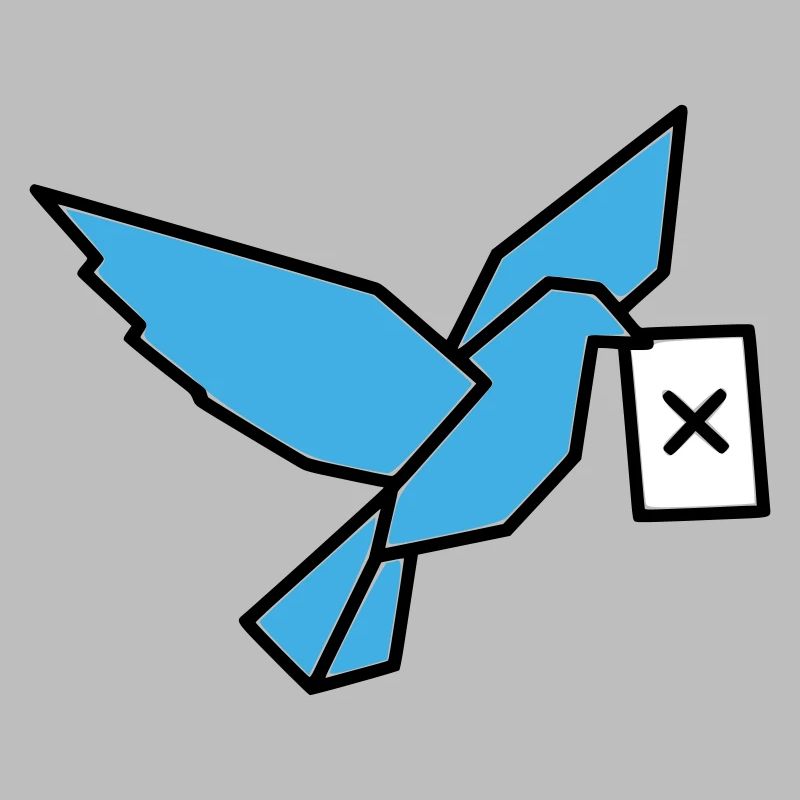 Brieftaube Wahlzettel Vogel Bunt