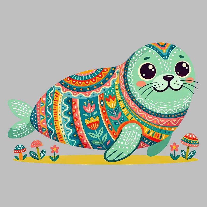 Mandala du Phoque mignon
