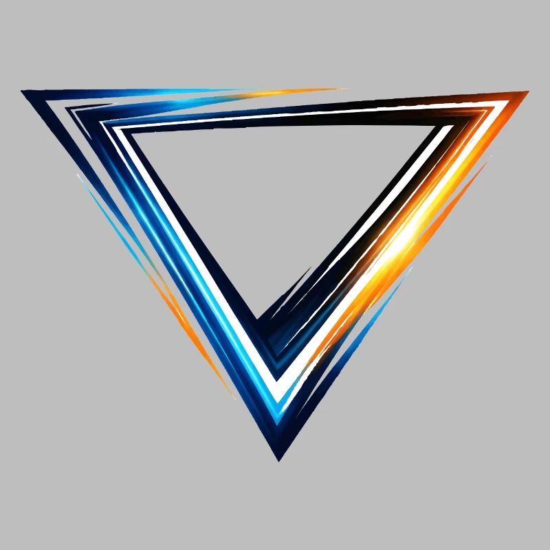 Triangle de design de justaucorps Style sportif moderne