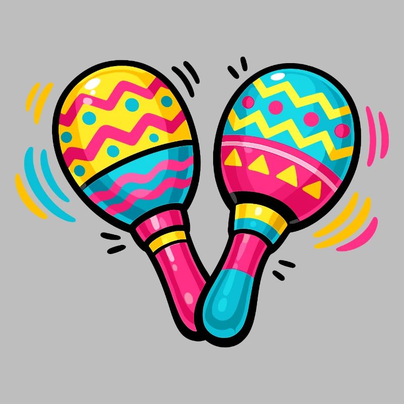 Colorful Maracas Pattern