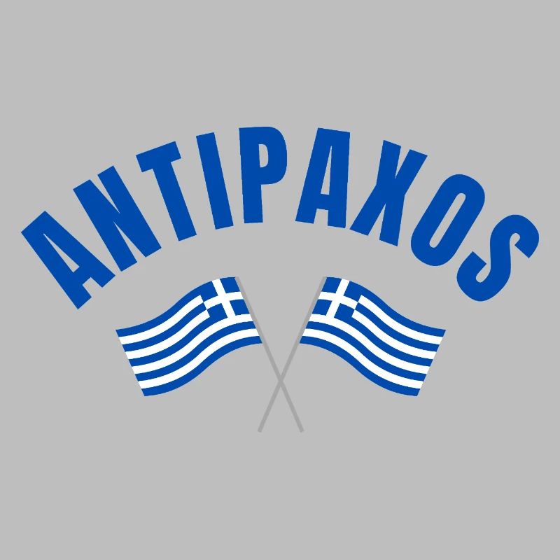 Drapeaux grecs Antipaxos