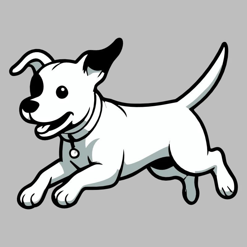 Playful Dog Cartoon
