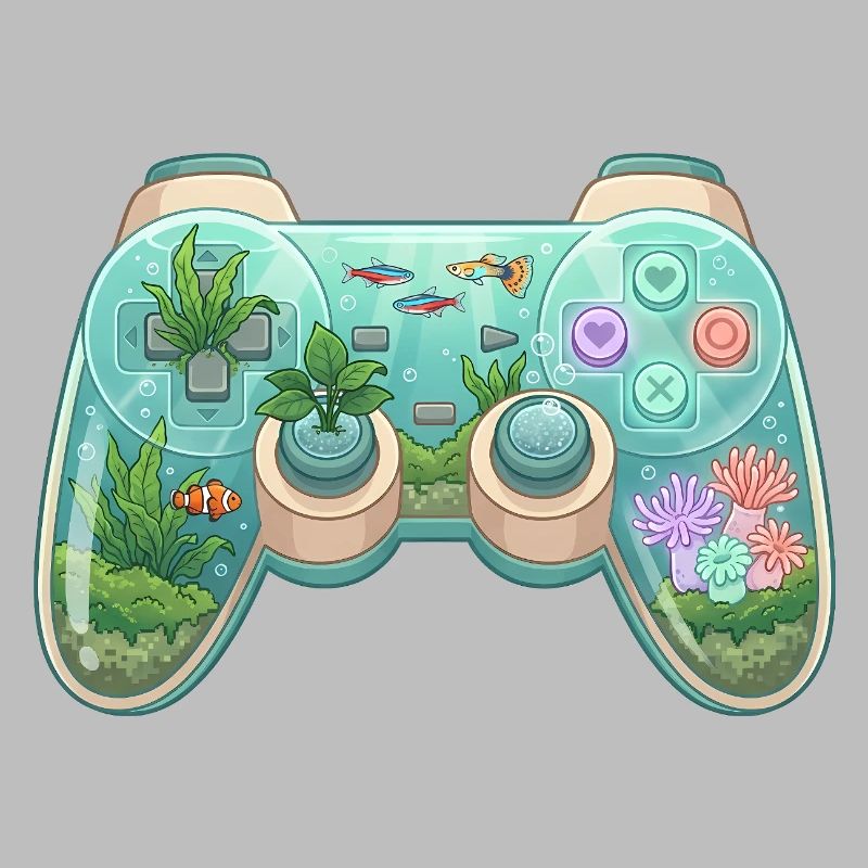 Ocean Controller - Cute Gaming Sticker