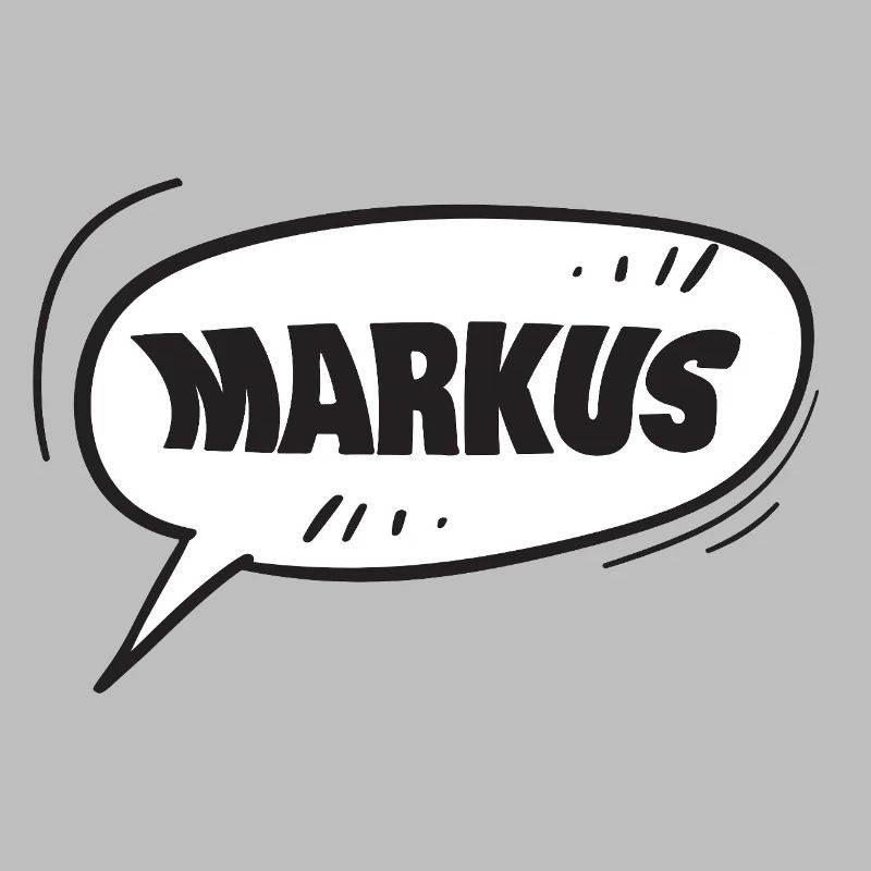 Markus speech bubble cartoon name