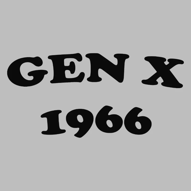 Gen X 1966 Retro Logo