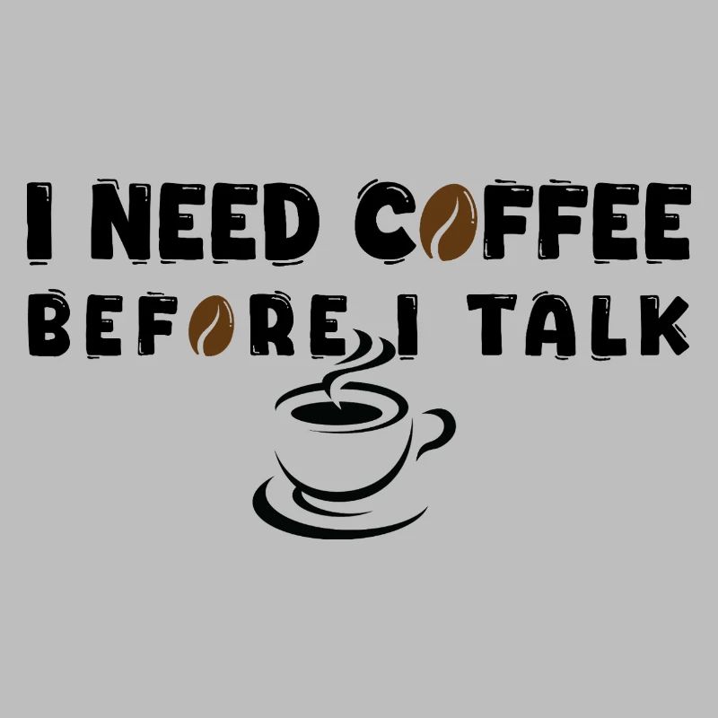 I Need Coffee Before I Talk Funny Coffee Lover Gif