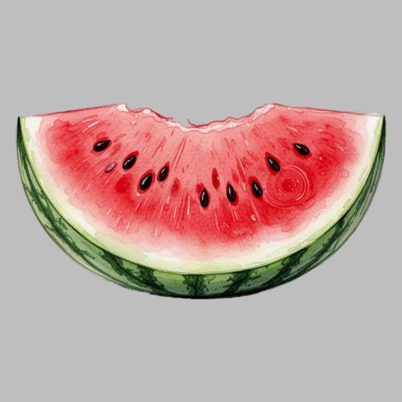 Pastèque Aquarelle