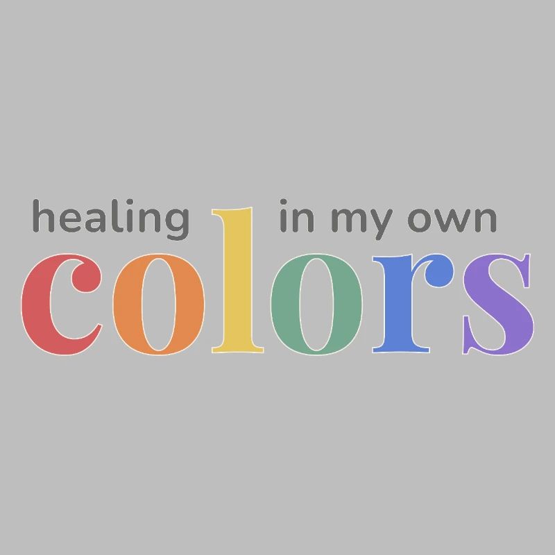 Pride Rainbow Design : Guérir dans mes propres couleurs