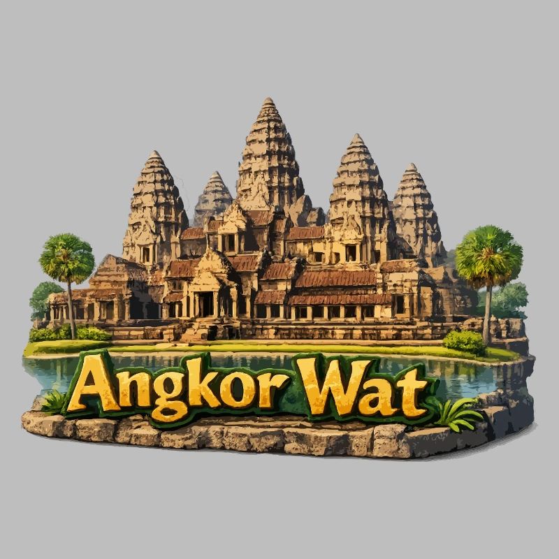 Angkor Wat : complexe du temple aux couleurs du sable