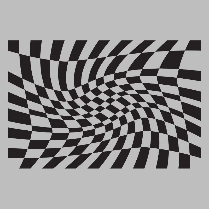 Spirale optique à checker déformé
