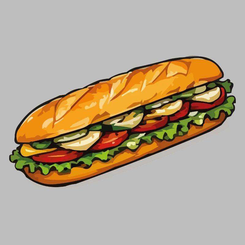 Frischer Sandwich Blickfang