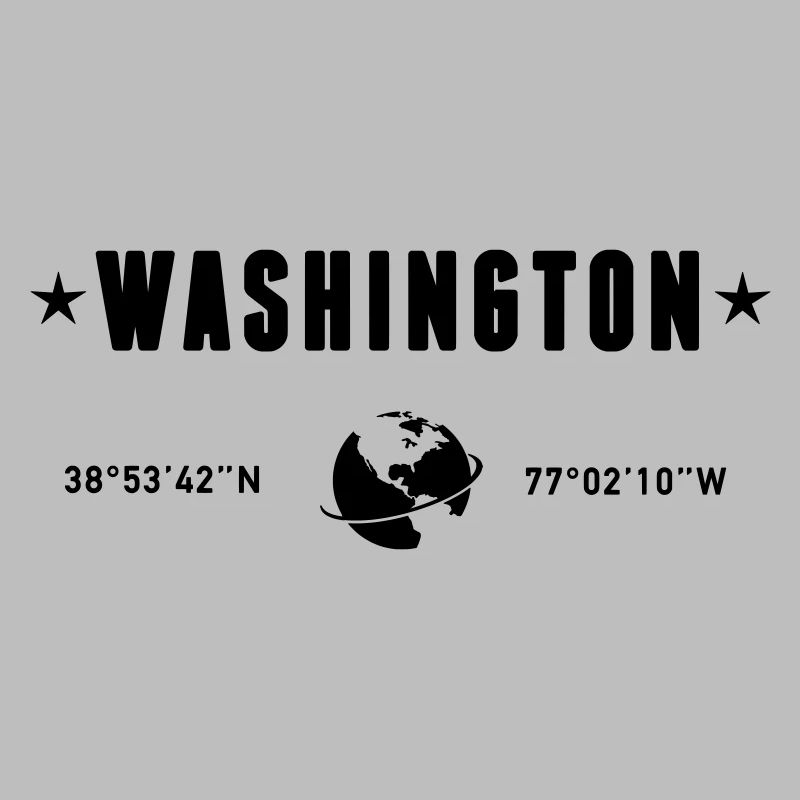 Washington DC Coordonnées de la planète Terre