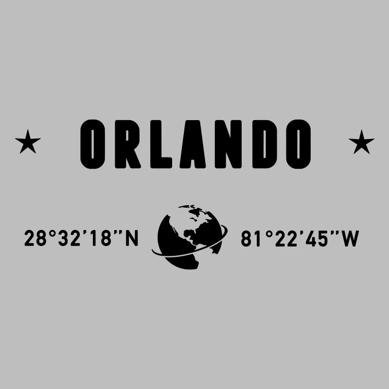 Orlando, Floride, coordonnées de la planète Terre