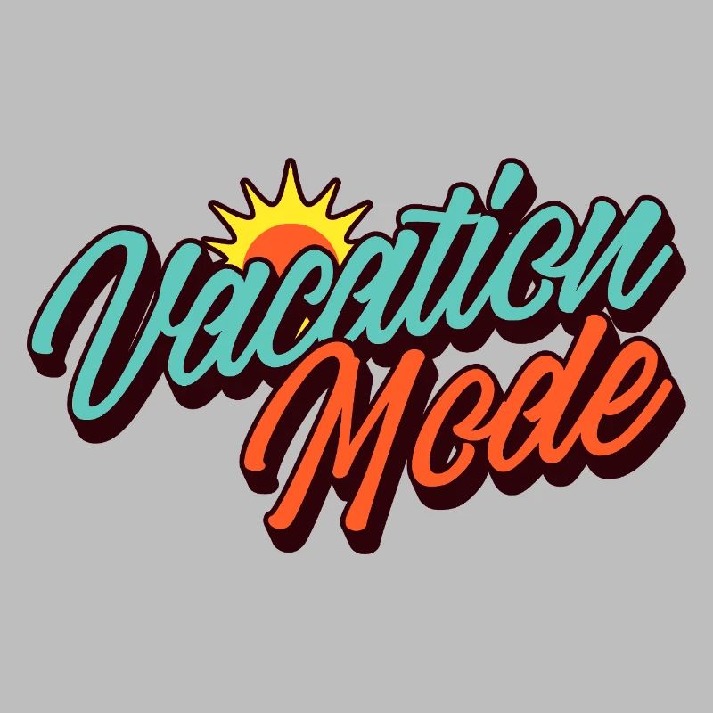Mode Vacances Mode Vacances Design solaire rétro